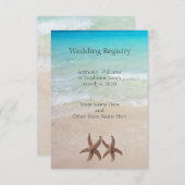 Trouwcadeauregister Bijlagekaart Zee en Zand Informatiekaartje (Voorkant / Achterkant)