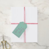 Trouwcadeaus met aangepaste naam minimalistisch cadeaulabel (Met Touw)