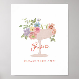 Trouwcadeauschild 'Love in Bloom Garden' voor brui Poster