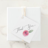 Trouwcadeautag 'Dank je wel roze' Bedankjes Labels (In situ)