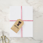 Trouwcadeautag Gotische Meisjeshart  Cadeaulabel (Met Touw)