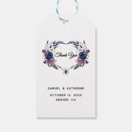 Trouwcadeautag Halloween Cadeaulabel (Achterkant)