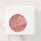 Trouwcadeautag Roze Blush Bedankjes Labels (In situ)
