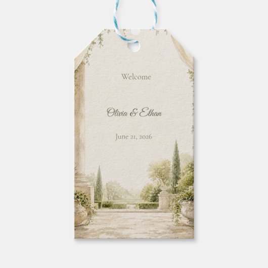 Trouwcadeautag Welkom Cadeaulabel (Voorkant)
