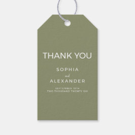 Trouwcadeautags "Delicate Calla Lilies" Cadeaulabel