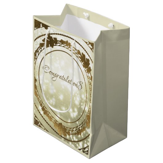Trouwcadeautas Medium Cadeauzakje (Voorkant Gekanteld)