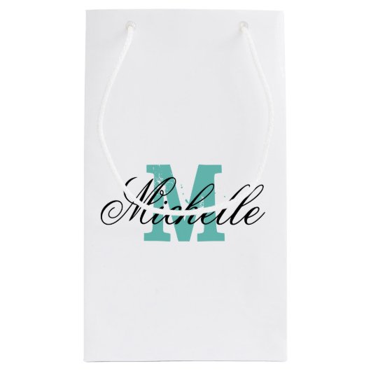 Trouwcadeautas met chic monogram in cadeautas (Achterkant)