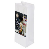 Trouwcadeautas Roemeense Volkstracht Wijn Cadeautas (Voorkant Gekanteld)