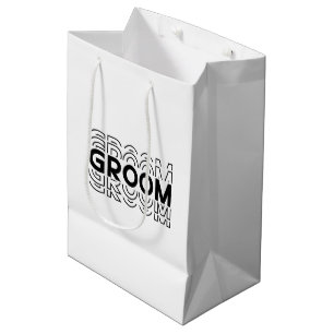 Trouwcadeautas voor de bruidegom medium cadeauzakje