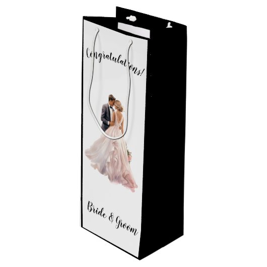 Trouwcadeautas Wijn Cadeautas (Voorkant Gekanteld)