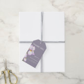 Trouwcadeautjes "Delicate irissen" Cadeaulabel (Met Touw)