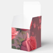 Trouwcake Favor Doos met Bloemrozen Bedankdoosjes (Geopend)