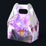 Trouwcake Favorietendoos Paarse Sering Bloemen Bedankdoosjes<br><div class="desc">Blauwe Iris Waterverf Schilderij Trouwcake Favorietendozen,  Volledig Aanpasbaar. Ontworpen vanuit één van mijn waterverfschilderijen.</div>