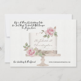 Trouwcake Grappig Wijziging Van Plannen Uitgesteld Aankondiging