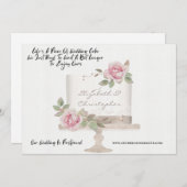 Trouwcake Grappig Wijziging Van Plannen Uitgesteld Aankondiging (Voorkant / Achterkant)