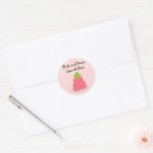 Trouwcake Save the Date Ronde Sticker (Envelop)