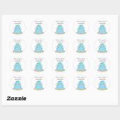 Trouwcake Save the Date Ronde Sticker (Vel)