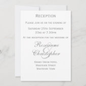 Trouwcake Trouwreceptie Kaart (Achterkant)