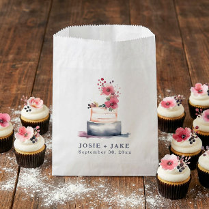 Trouwcakegoodybags in pastelkleuren bedankzakje