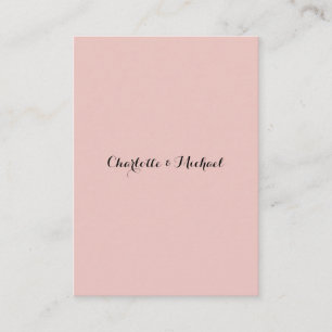 Trouwcalligrafie Elegante Roze Goud Eenvoudige Naa Informatiekaartje
