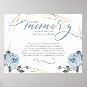 Trouwceremonie Bord ter nagedachtenis "In liefdevo Poster (Voorkant)