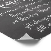 Trouwceremonie bord ter nagedachtenis 'In Loving M Poster (Hoek)