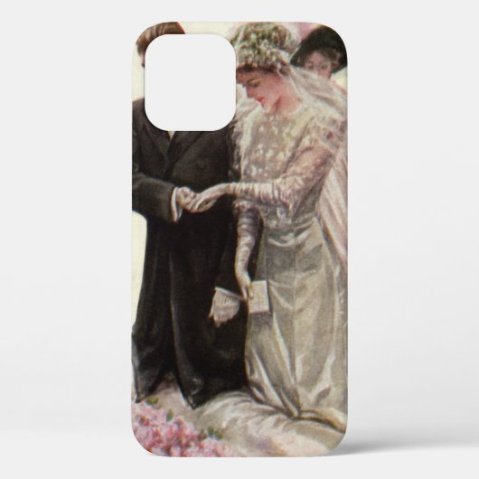 Trouwceremonie bruid en bruidegom in Victoriaanse Case-Mate iPhone Case (Achterkant)