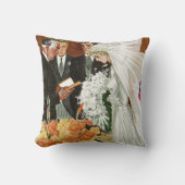 Trouwceremonie in vintage stijl met bruid en bruid kussen (Voorkant)