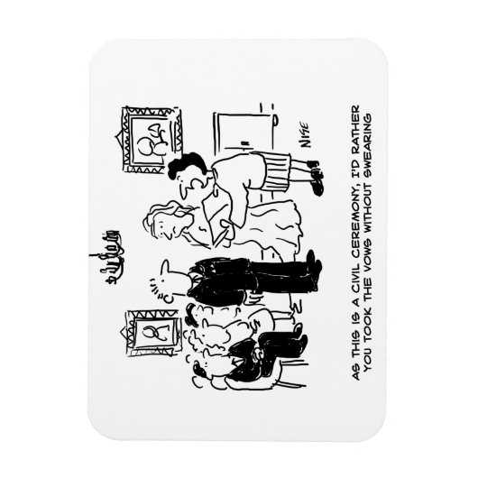 Trouwceremonie op het stadhuis magneet (Verticaal)