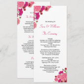 Trouwceremonie Programma Sjabloon (Voorkant / Achterkant)