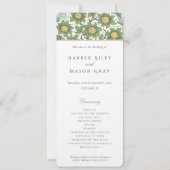 Trouwceremonieprogramma geïnspireerd door de natuu kaart (Voorkant)