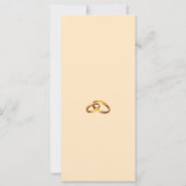 Trouwceremonieprogramma met gouden monogram (Achterkant)