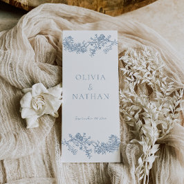 Trouwceremonieprogramma met vintage-elegantie