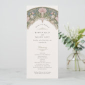 Trouwceremonieprogramma voor Sweet Peas Kaart (Staand voorkant)