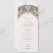 Trouwceremonieprogramma voor Sweet Peas Kaart (Achterkant)