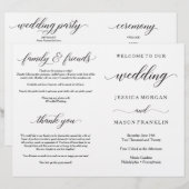 Trouwceremonieprogramma's Vouwprogramma's (Voorkant / Achterkant)