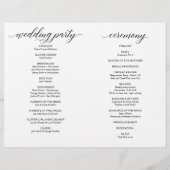 Trouwceremonieprogramma's Vouwprogramma's (Achterkant)