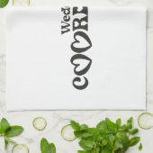 Trouwchaoscoördinator - Grappige Bruid Theedoek (Gevouwen)