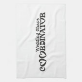 Trouwchaoscoördinator - Grappige Bruid Theedoek (Verticaal)