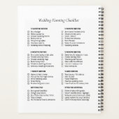Trouwchecklist Planner, Bloemige Elegante Trouw Planner (Achterkant)