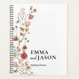 Trouwchecklist Planner, Bloemige Elegante Trouw Planner