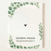 Trouwchecklist Planner Groene Eucalyptusbladeren (Achterkant)