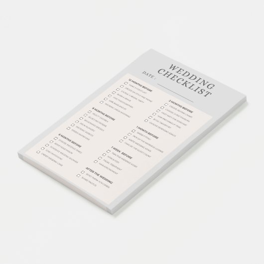 trouwchecklist post-it® notes (Schuin)