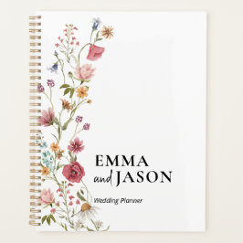 Trouwchecklistplanner, bloemige elegante trouw planner