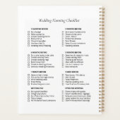 Trouwchecklistplanner, bloemige elegante trouw planner (Achterkant)