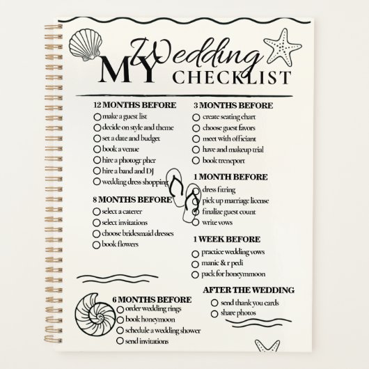 Trouwchecklistplanner planner (Voorkant)