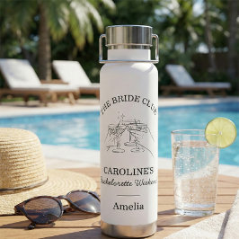 Trouwclub Bruidsweekend Favor Naam Waterfles