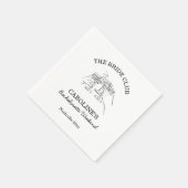 Trouwclub Bruidsweekend Favoriete Cocktail  Servet (Hoek)