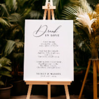 Trouwcocktail of Bar Menu Elegant Dronken van Lief