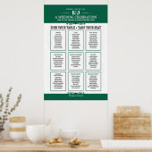 Trouwconcert Thema Stoelindeling Bord Poster (Keuken)